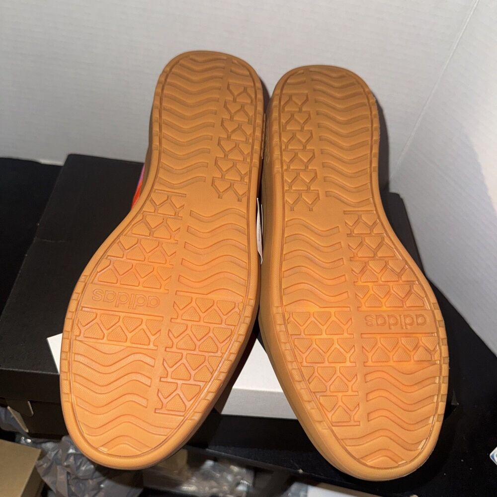 Size 9 Woman Adidas VL Court Bold Shoes Shock Pink Sneakers JQ5636 - Picture 6 of 7